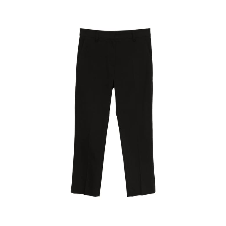 trousers slim cut black by Selfnex
