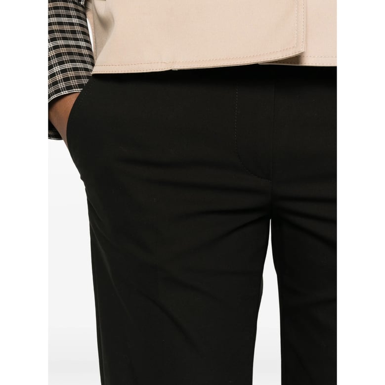 trousers slim cut black by Selfnex