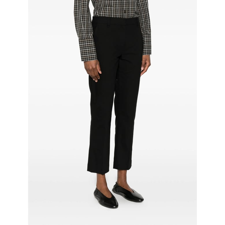 trousers slim cut black by Selfnex