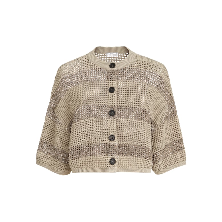 cropped button fastening sweater by Selfnex