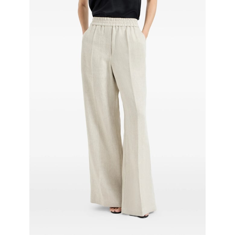 wide leg trousers with chevron pattern by Selfnex