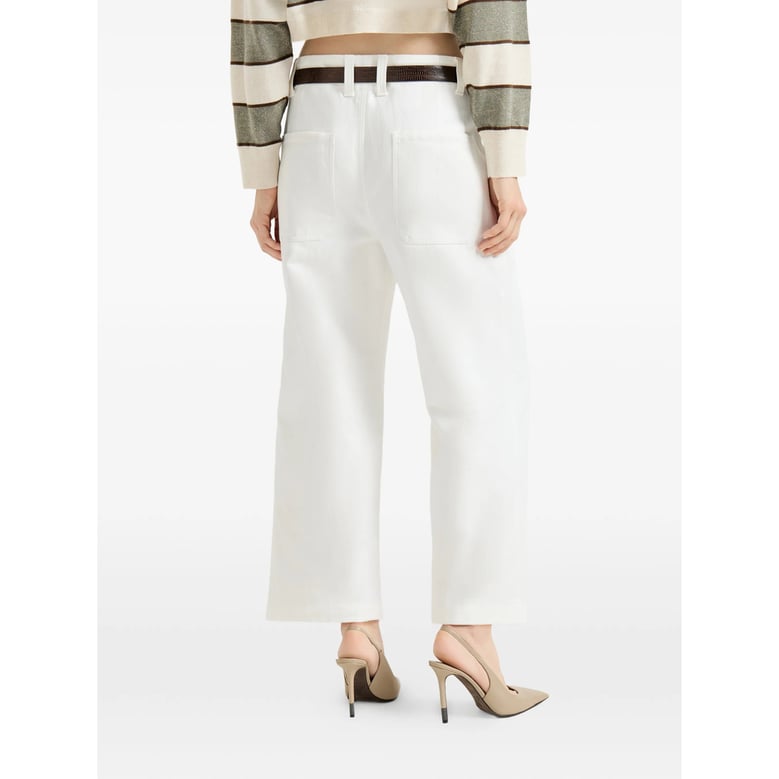 straight trousers with back pockets by Selfnex