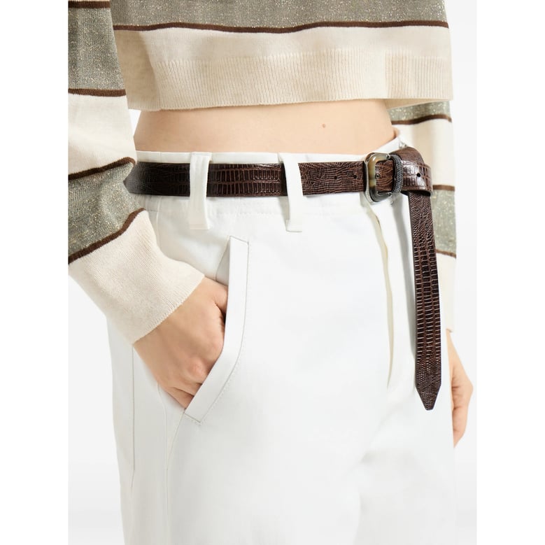 straight trousers with back pockets by Selfnex