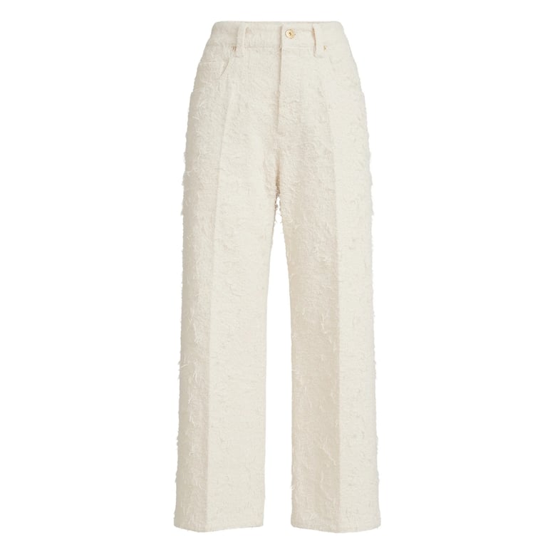 trousers straight cotton neutral by Selfnex