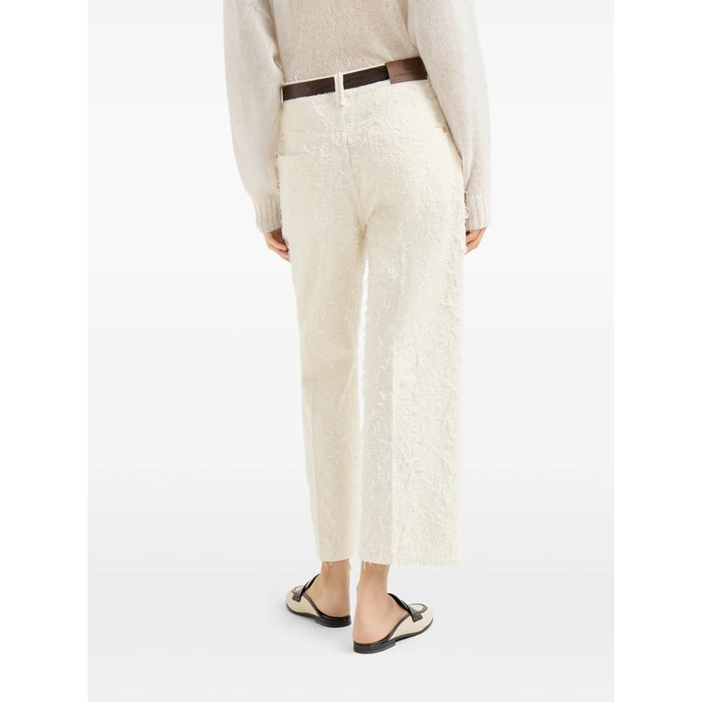 trousers straight cotton neutral by Selfnex