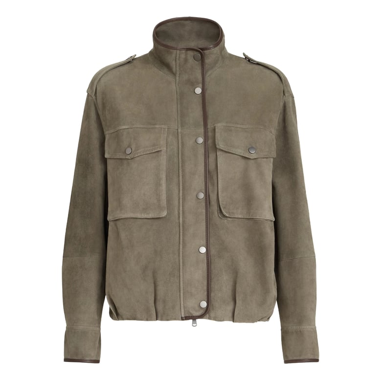 green suede texture outerwear by Selfnex