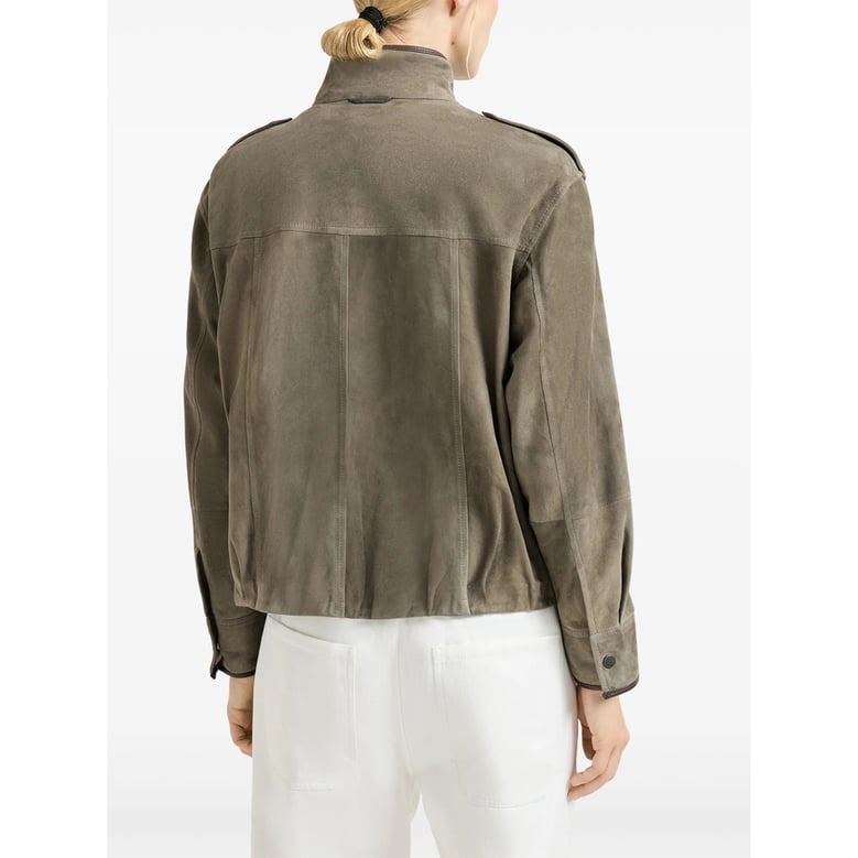green suede texture outerwear by Selfnex