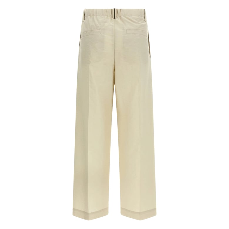 pleated trousers with belt loops by Selfnex