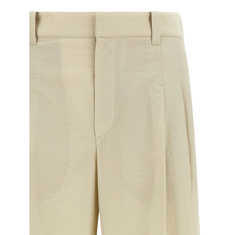 pleated trousers with belt loops by Selfnex
