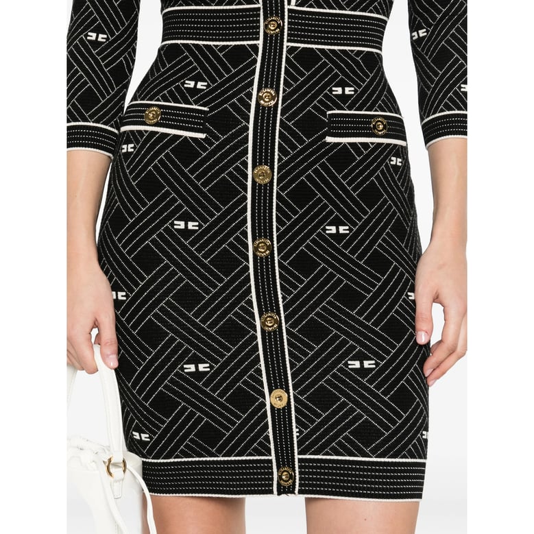 dress with gold-tone buttons by Selfnex