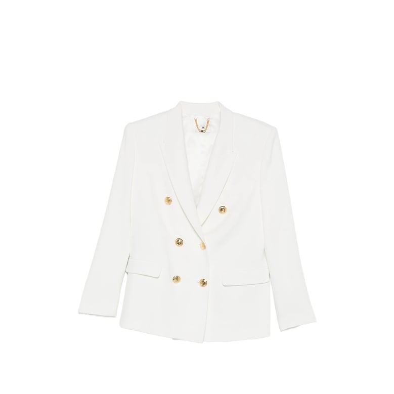 double-breasted blazer with gold-tone buttons by Selfnex