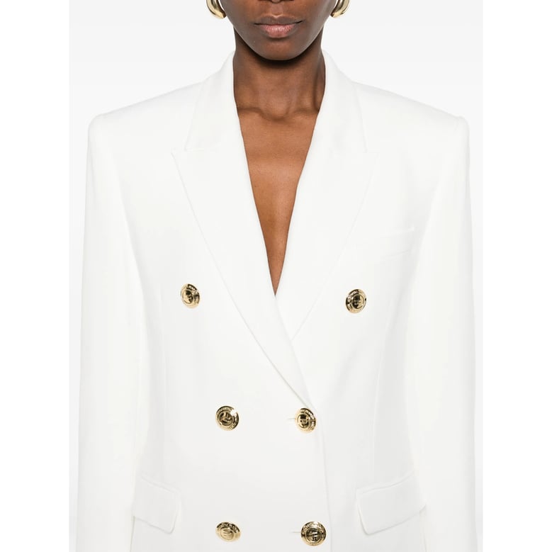 double-breasted blazer with gold-tone buttons by Selfnex