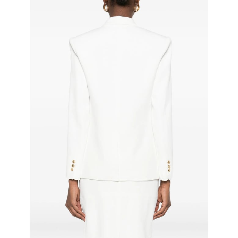 double-breasted blazer with gold-tone buttons by Selfnex