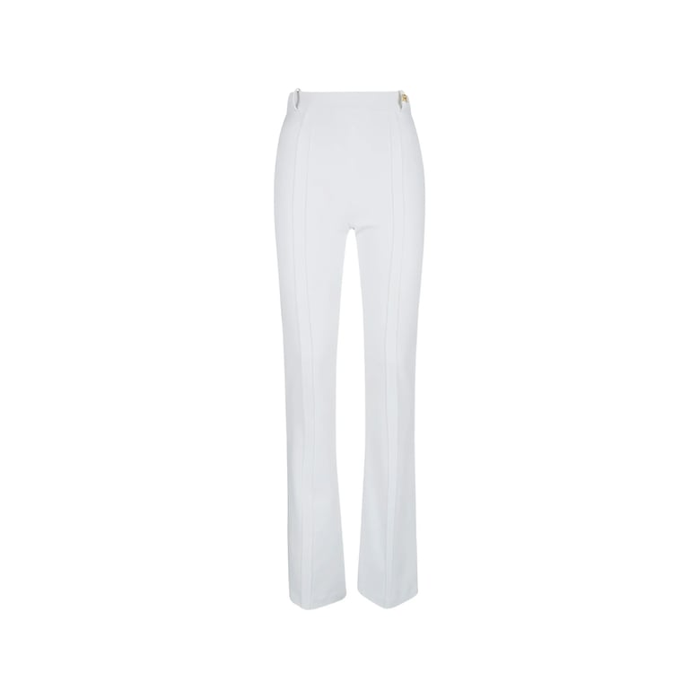 flared trousers white by Selfnex