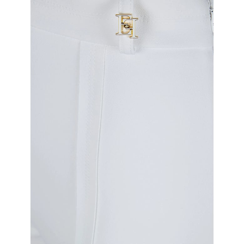flared trousers white by Selfnex