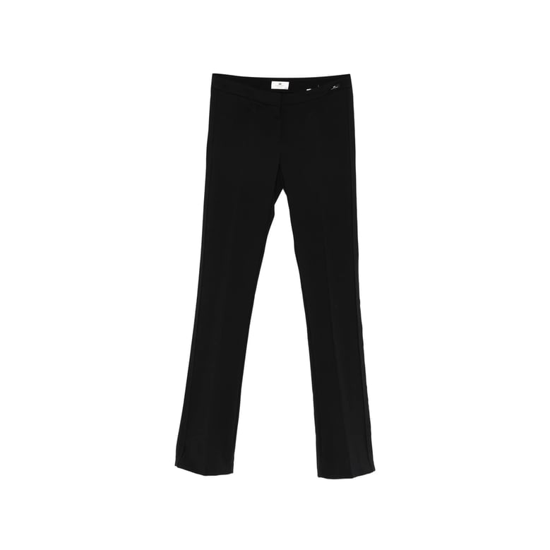 flared leg trousers with concealed fastening by Selfnex