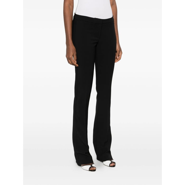 flared leg trousers with concealed fastening by Selfnex