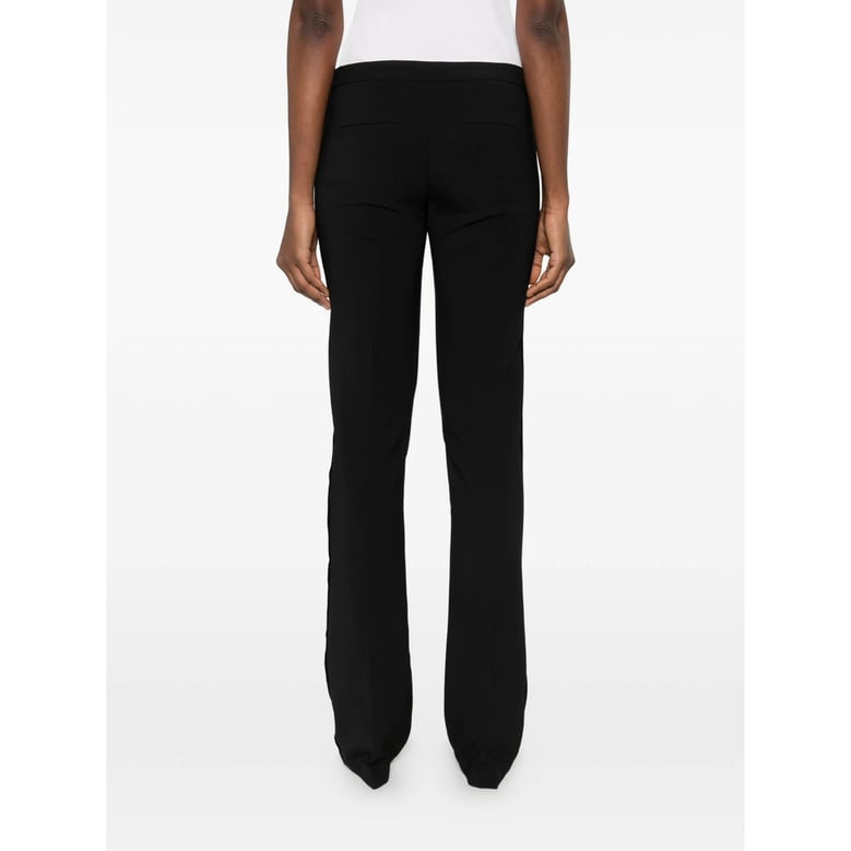 flared leg trousers with concealed fastening by Selfnex