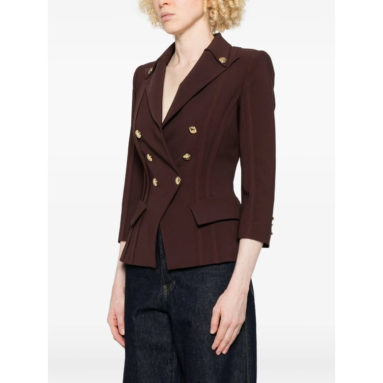 double-breasted jacket brown by Selfnex