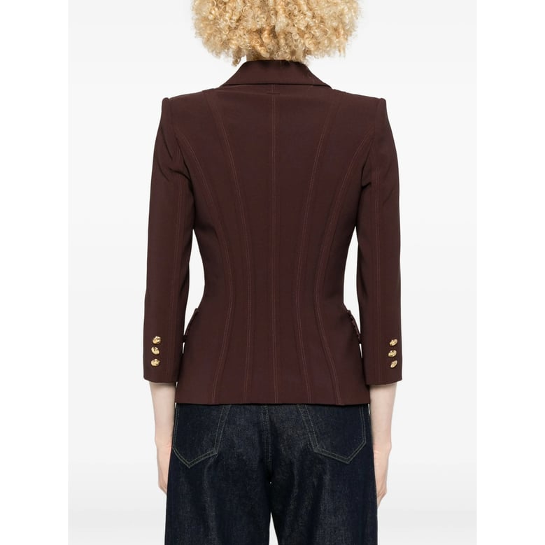 double-breasted jacket brown by Selfnex