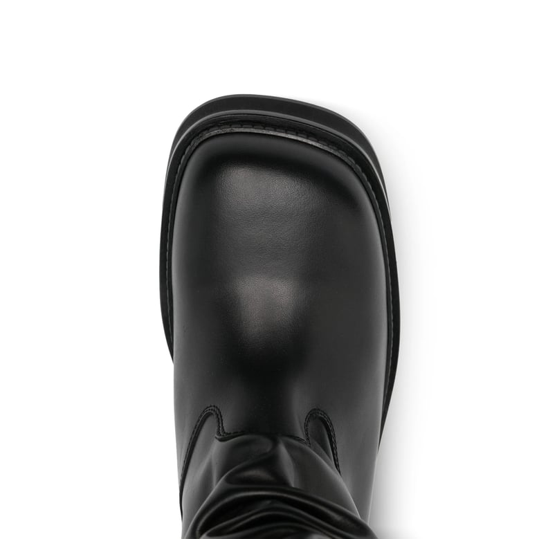 calf leather boots in black by Selfnex