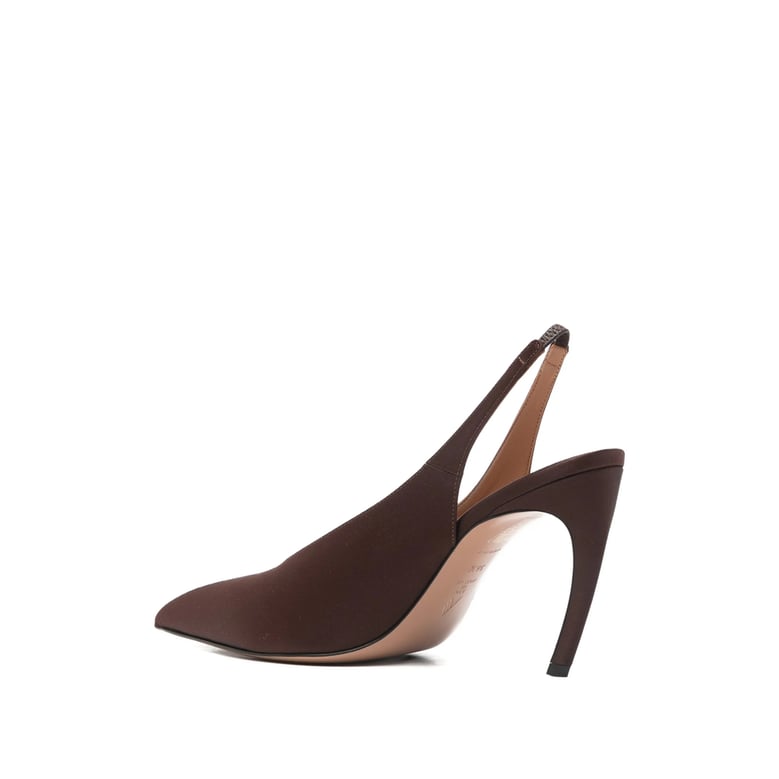 pointed toe slingback heels by Selfnex