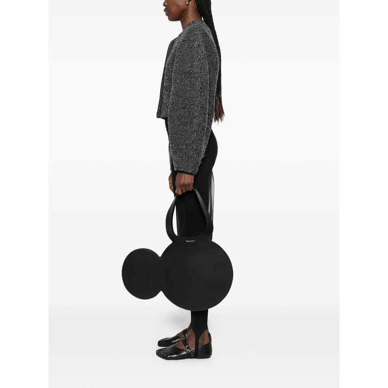 top handle bag with mickey mouse logo detail by Selfnex