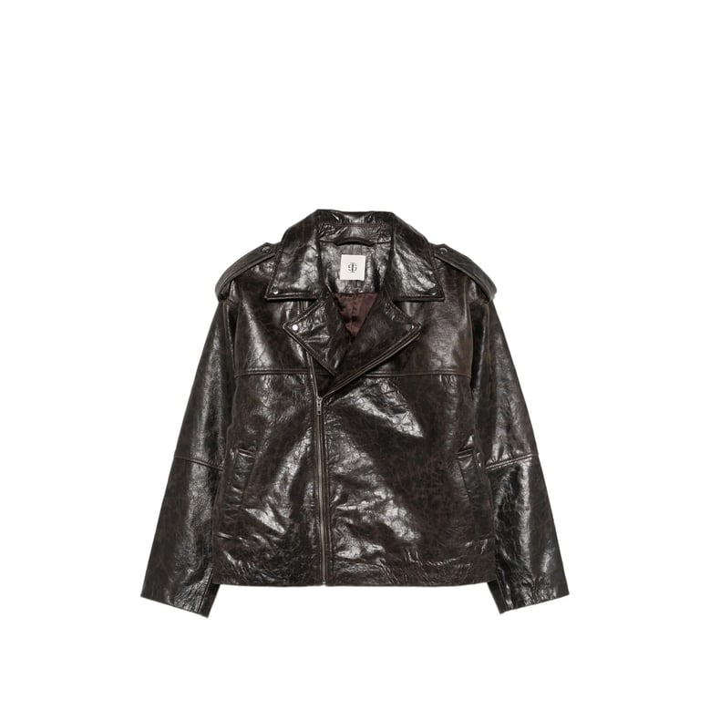 brown textured finish outerwear by Selfnex