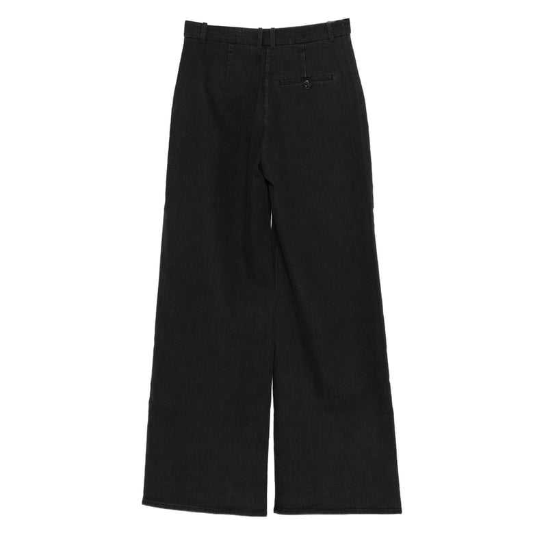 black trousers with belt loops by Selfnex