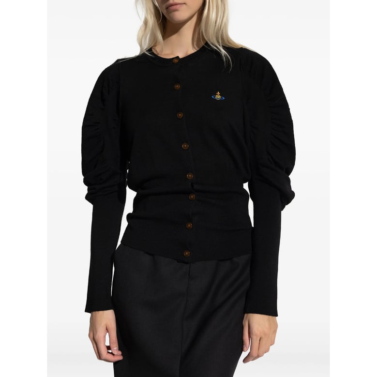 vivienne westwood black sweater with puff sleeves by Selfnex