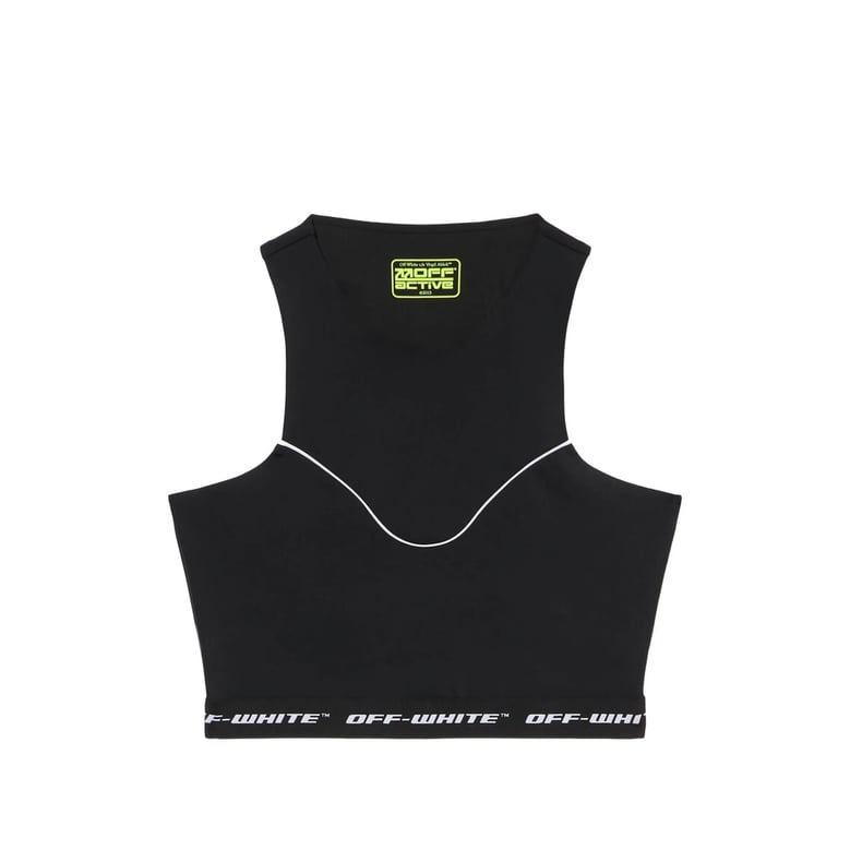 black fitted sleeveless top by Selfnex
