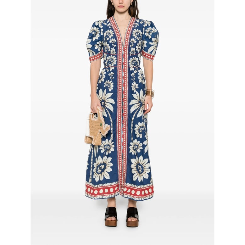 dress farm rio blue/white by Selfnex