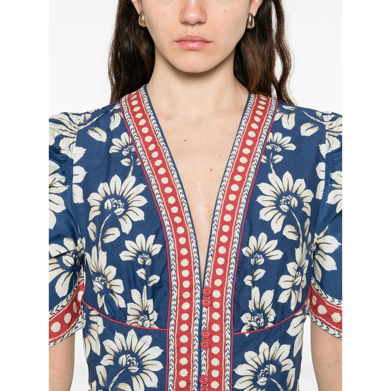 dress farm rio blue/white by Selfnex