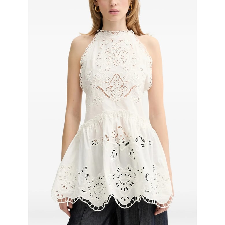 dress rio white broderie anglaise by Selfnex