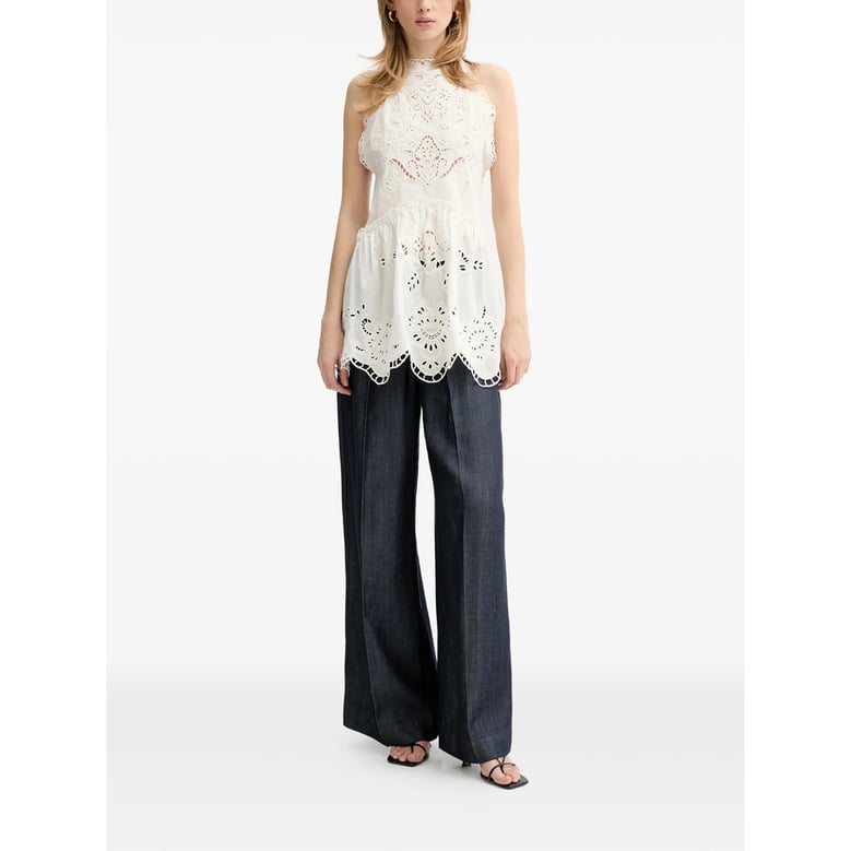 dress rio white broderie anglaise by Selfnex