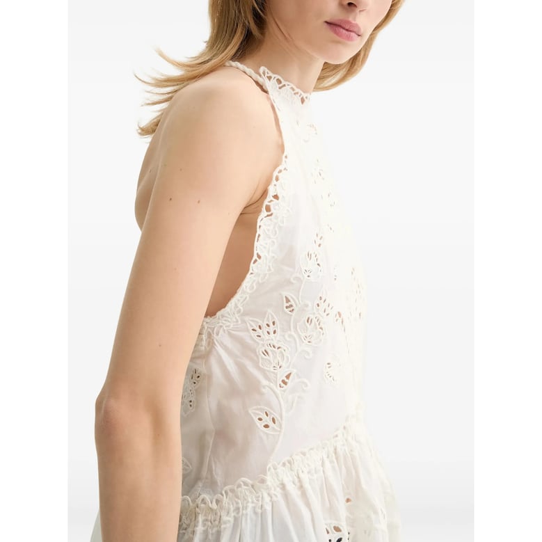 dress rio white broderie anglaise by Selfnex