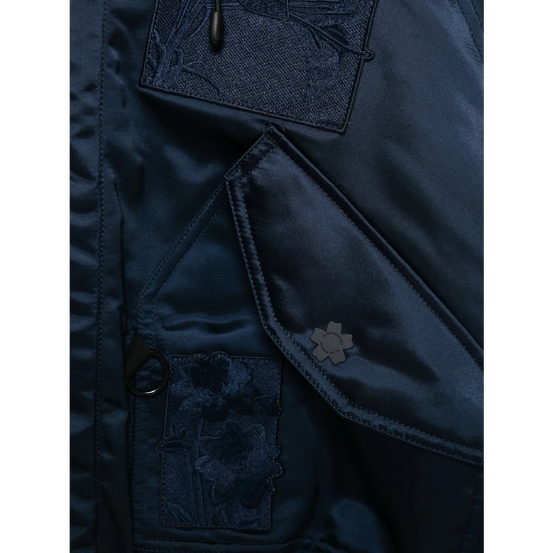 outerwear hooded jacket blue by Selfnex