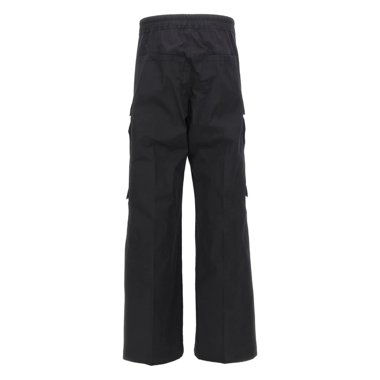wide-leg trousers black cotton by Selfnex