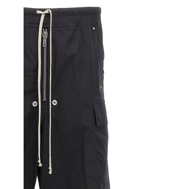 wide-leg trousers black cotton by Selfnex