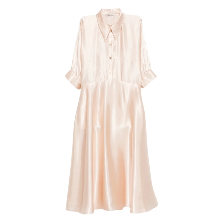 light pink dress with flared skirt by Selfnex