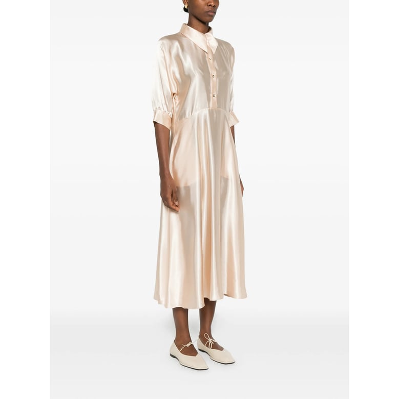 light pink dress with flared skirt by Selfnex
