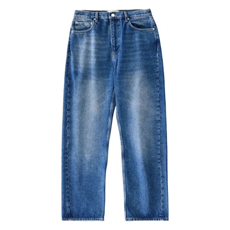 indigo blue jeans with classic pockets by Selfnex