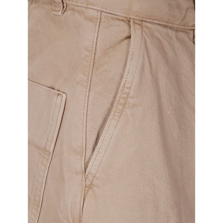 sand beige jeans with concealed fly by Selfnex