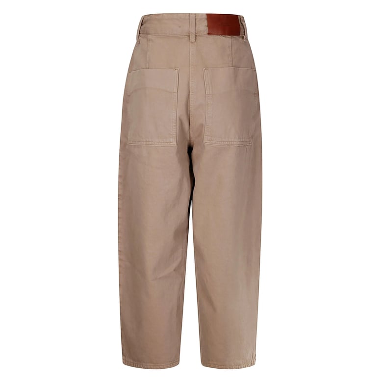 sand beige jeans with concealed fly by Selfnex