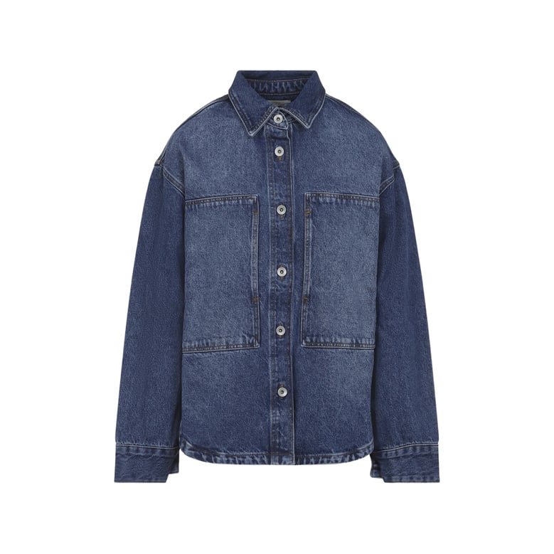 button fastening long sleeve shirt by Selfnex