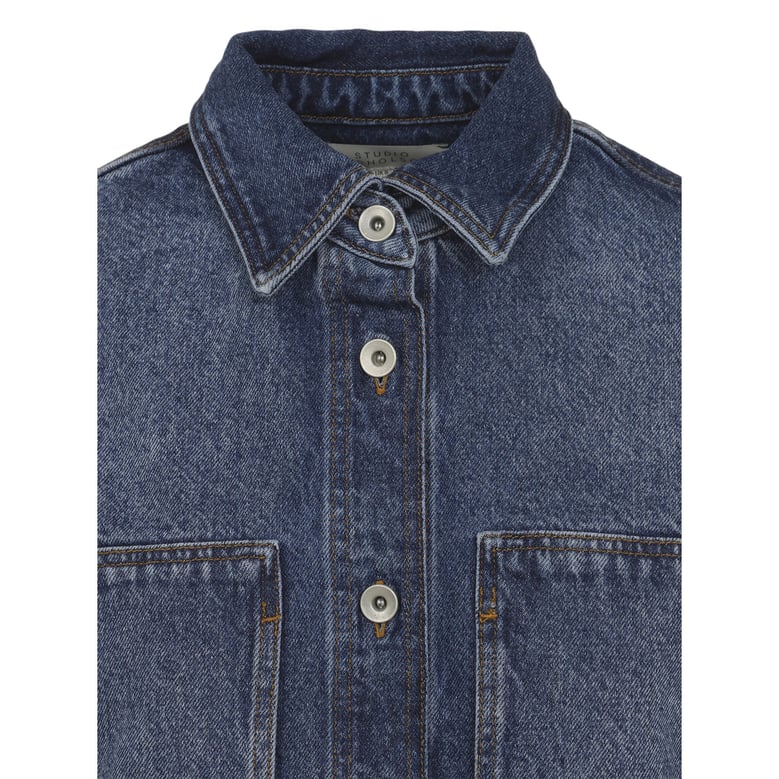 button fastening long sleeve shirt by Selfnex