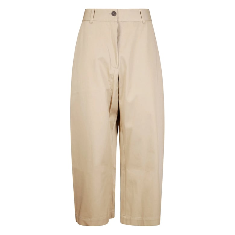 wide leg trousers with patch pockets by Selfnex