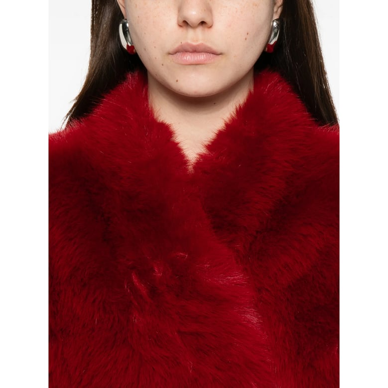 coat padded red by Selfnex