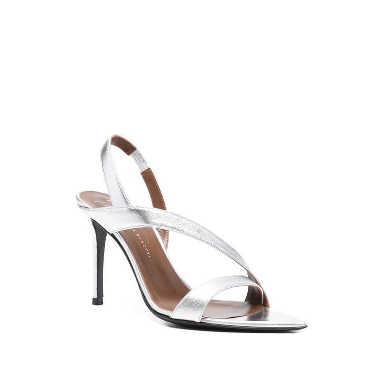 crossover strap slingback shoes by Selfnex