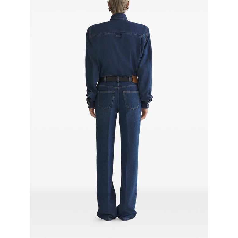 blue shirt with chest pocket by Selfnex